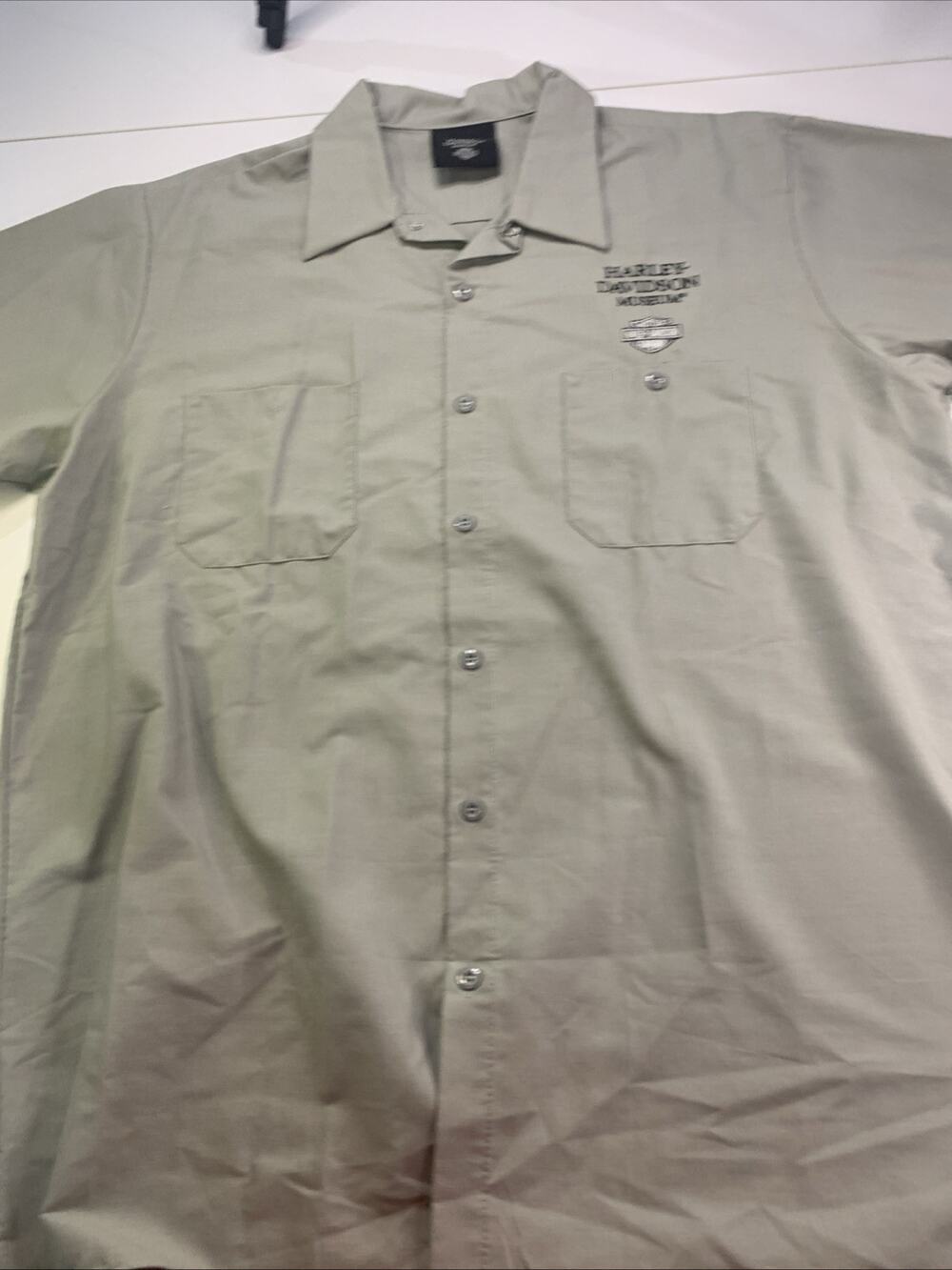 Harley Davidson Museum Button Down Shirt Mens XL